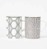 Hex White/Grey Mug