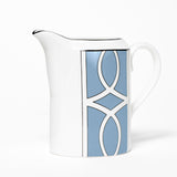 Loop Cornflower Blue/White Milk Jug