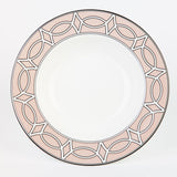 Loop Blush/White Soup Bowl