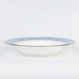 Loop Cornflower Blue/White Soup Bowl