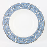 Loop Cornflower Blue/White Soup Bowl