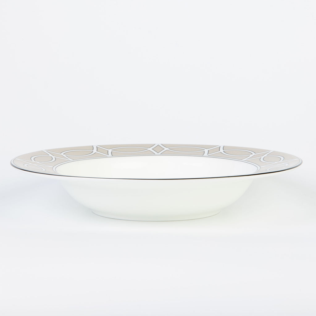Loop Truffle/White Soup Bowl