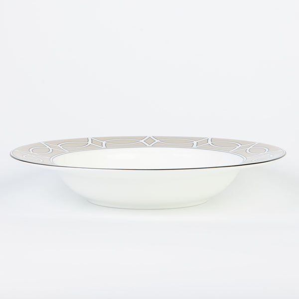 Loop Truffle/White Soup Bowl