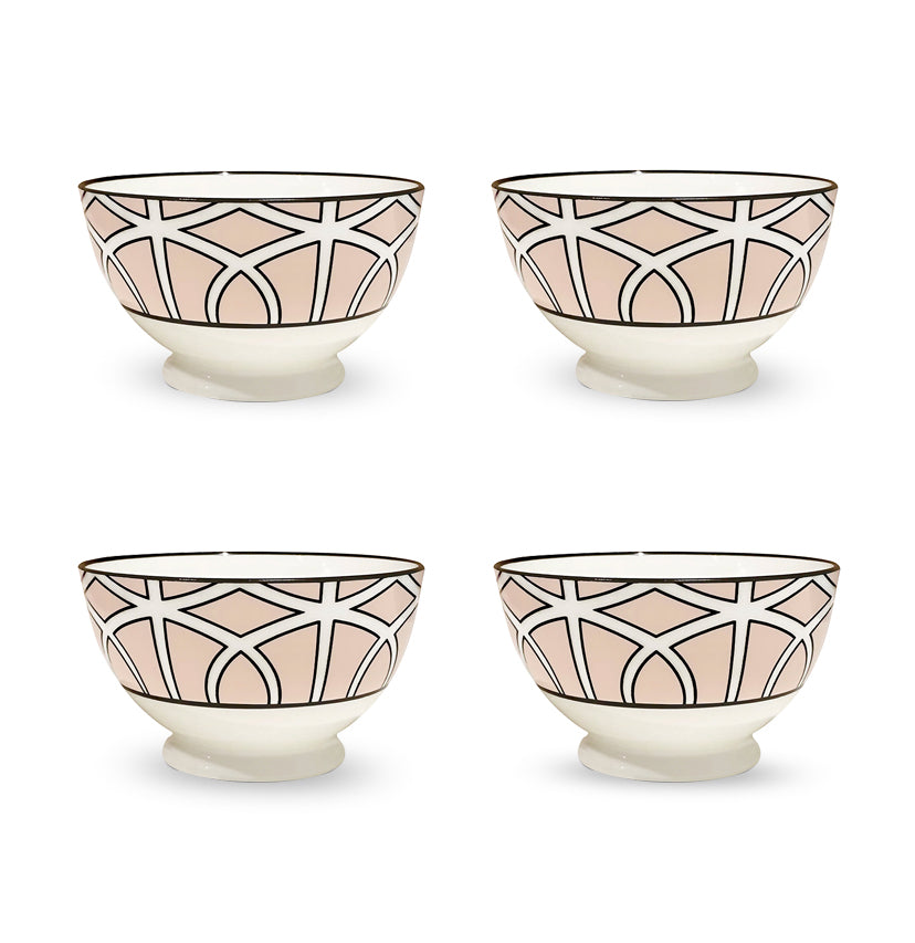 Loop Blush Sugar/Nut Bowls Set of 4 - SPECIAL OFFER