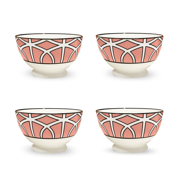 Loop Coral Sugar/Nut Bowls Set of 4 - SPECIAL OFFER