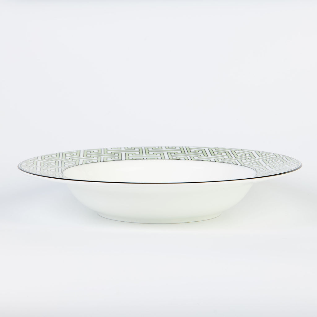 Maze Apple Green/White Soup Bowl