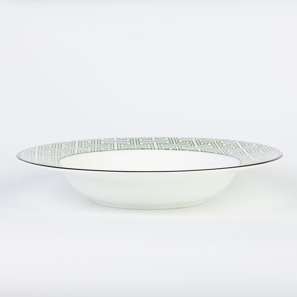 Maze Apple Green/White Soup Bowl