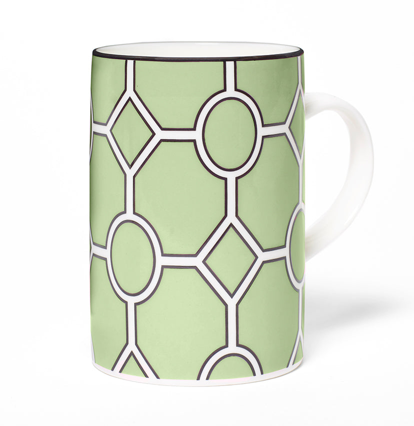 Hoop Apple Green/White Mug
