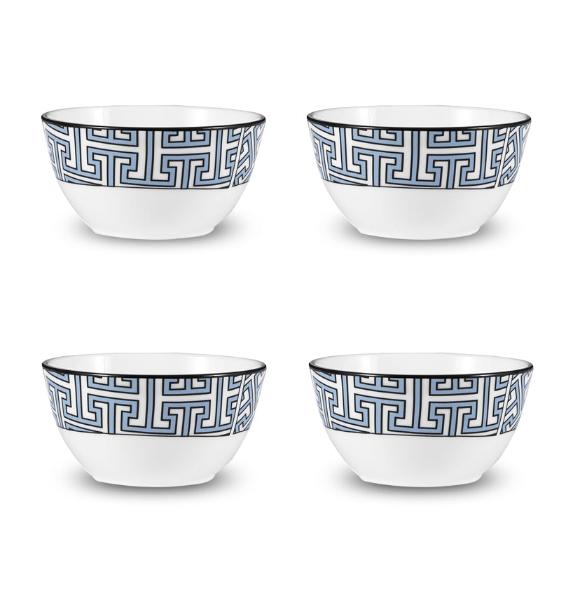 Maze Cornflower Blue Sugar/Nut Bowls Set of 4 - SPECIAL OFFER