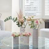 Maze Blush/White Vase