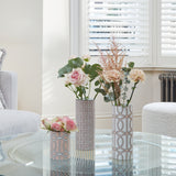 Loop Blush/White Small Vase