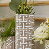Maze Truffle/White Vase