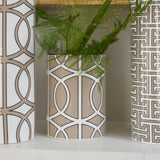 Loop Truffle/White Small Vase