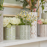 Loop Apple Green/White Small Vase