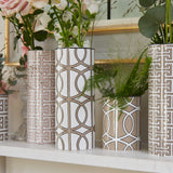 Loop White/Truffle Vase