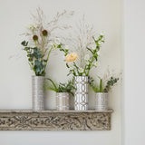 Maze Truffle/White Small Vase