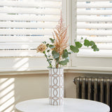 Loop White/Blush Vase
