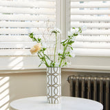 Loop White/Truffle Vase