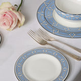Loop Cornflower Blue/White Bowl
