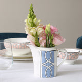 Loop Cornflower Blue/White Milk Jug