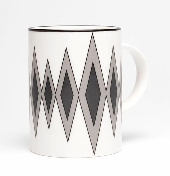 SECONDS Diamond Black/Grey Mug