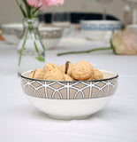 Loop Truffle/White Bowl