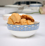 Loop Cornflower Blue/White Bowl