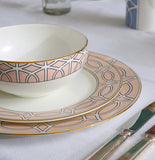 Loop Blush/White Bowl (Gold)