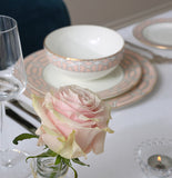 Loop Blush/White Bowl (Gold)