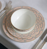 Loop Blush/White Bowl (Gold)