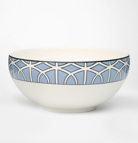 Loop Cornflower Blue/White Bowl