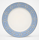 Loop Cornflower Blue/White Dinner Plate - Set of 2