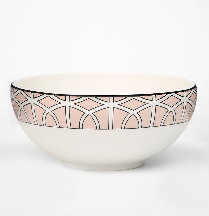 Loop Blush/White Bowl
