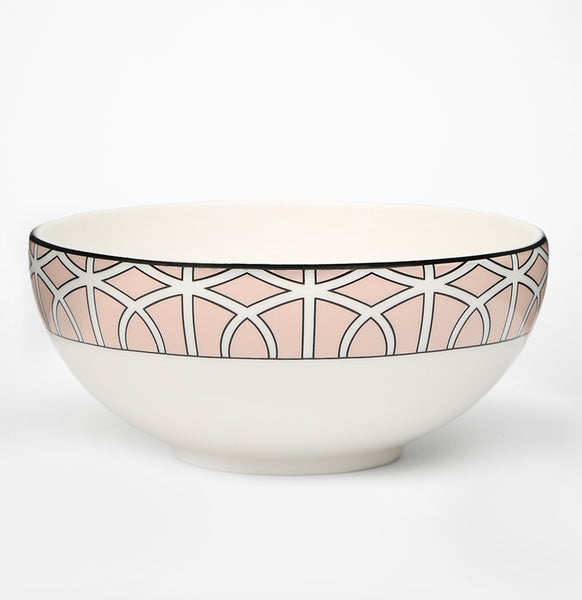 Loop Blush/White Bowl