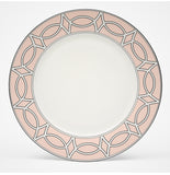 Loop Blush/White Dinner Plate - Set of 2
