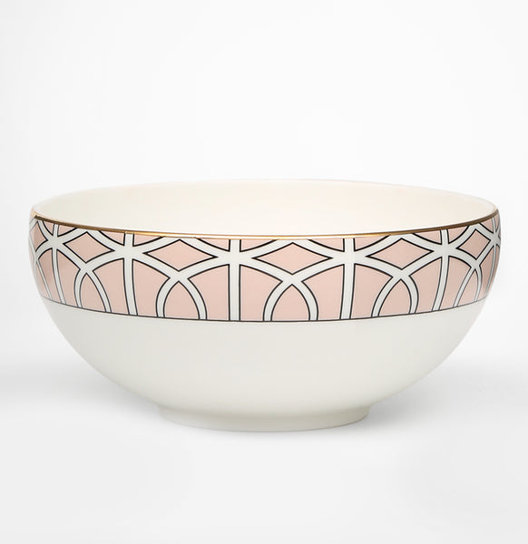 Loop Blush/White Bowl (Gold)