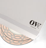 Loop Blush/White Dessert Plate - Set of 2