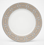 Loop Truffle/White Dinner Plate - Set of 2