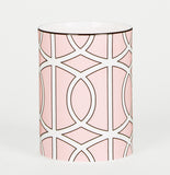 Loop Blush/White Small Vase