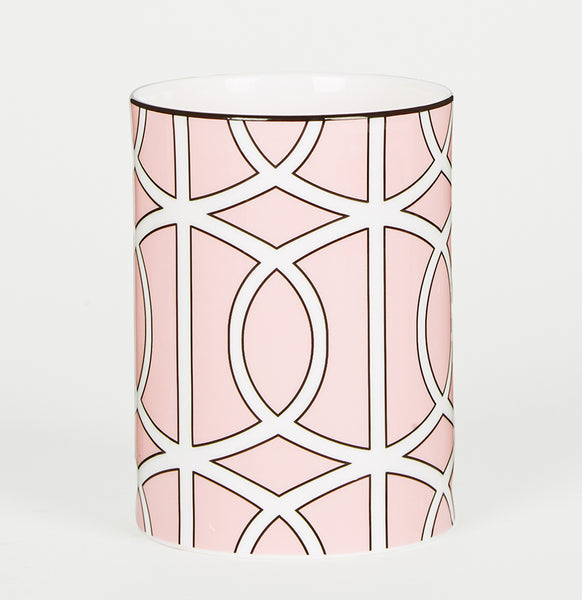 Loop Blush/White Small Vase