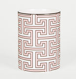 Maze Blush/White Small Vase