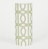 Loop White/Apple Green Vase