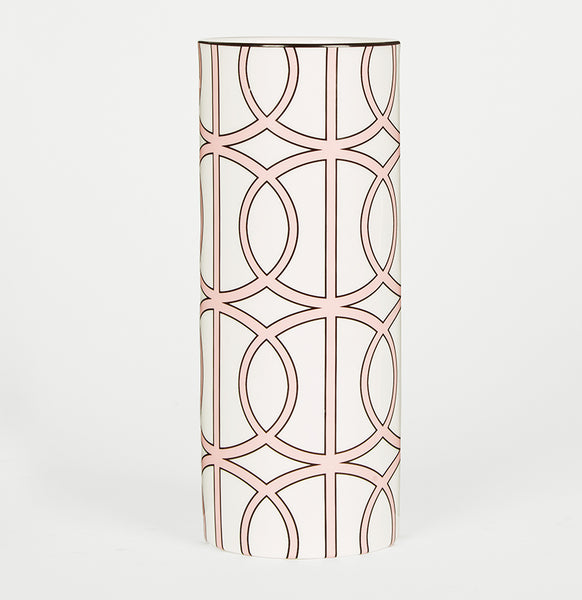 Loop White/Blush Vase