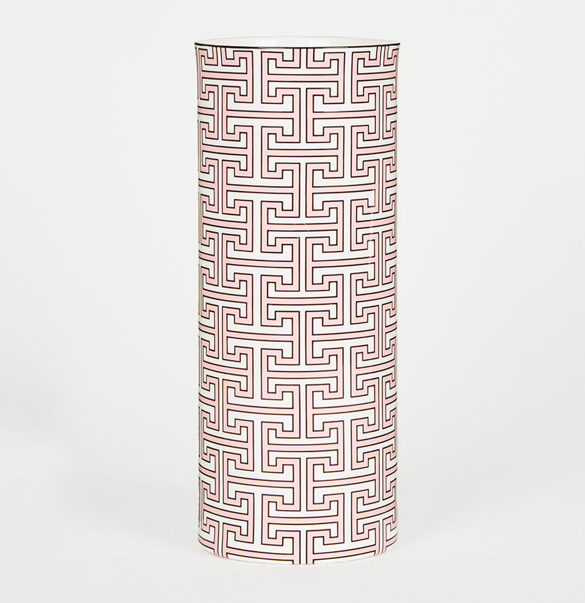Maze Blush/White Vase