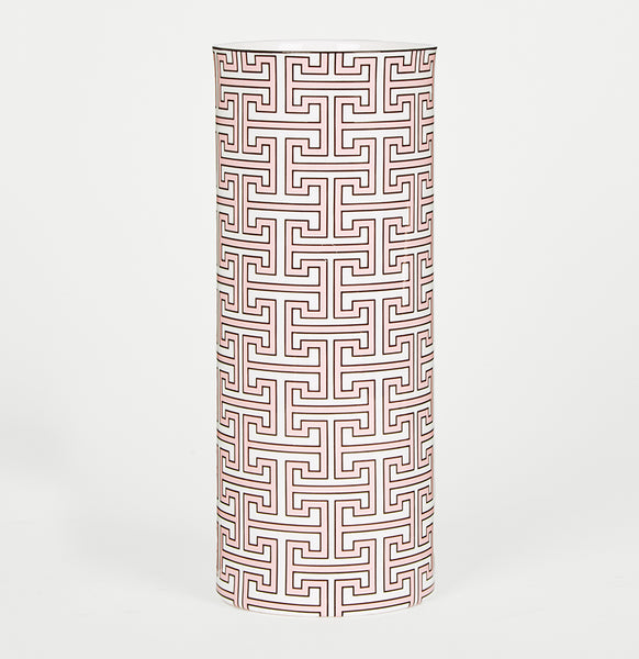 Maze Blush/White Vase