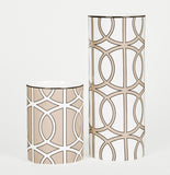 Loop White/Truffle Vase
