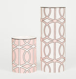 Loop White/Blush Vase