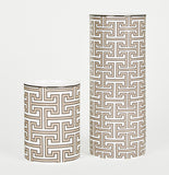 Maze Truffle/White Vase