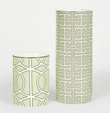 Maze Apple Green/White Vase