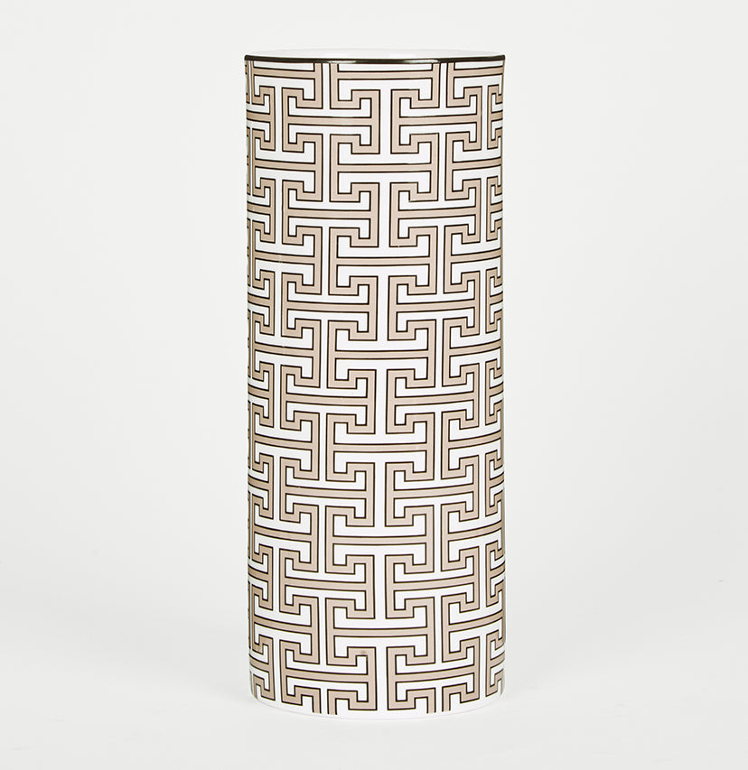 Maze Truffle/White Vase